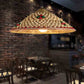 Bamboo Wicker Rattan Hat Pendant Light By Artisan Living-3