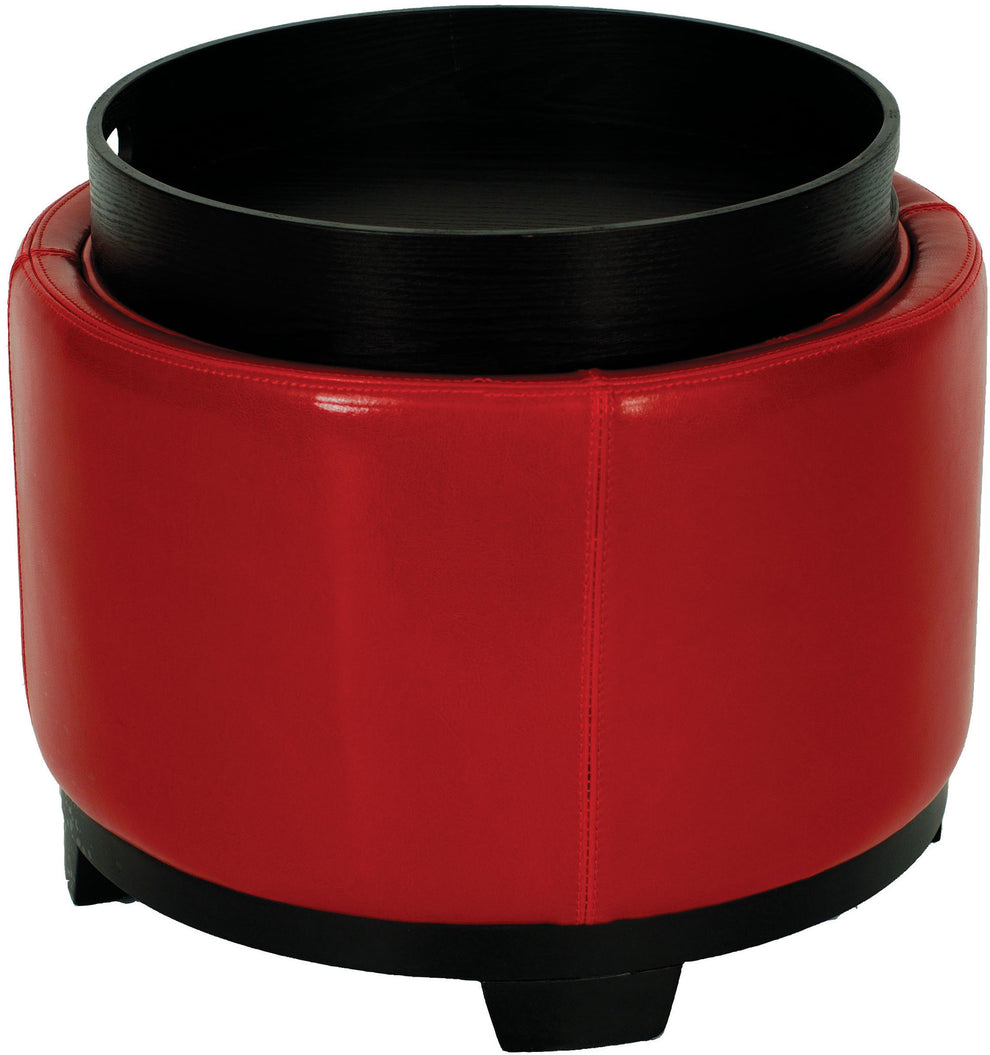 Safavieh Round Storage Tray Ottoman | Ottomans | Modishstore - 16