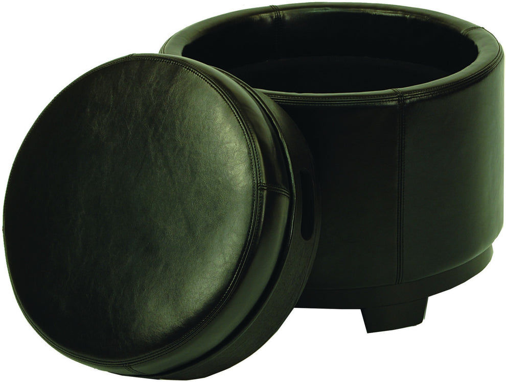 Safavieh Round Storage Tray Ottoman | Ottomans | Modishstore - 22
