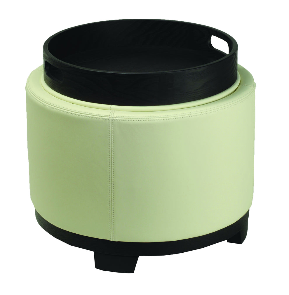 Safavieh Round Storage Tray Ottoman | Ottomans | Modishstore - 34