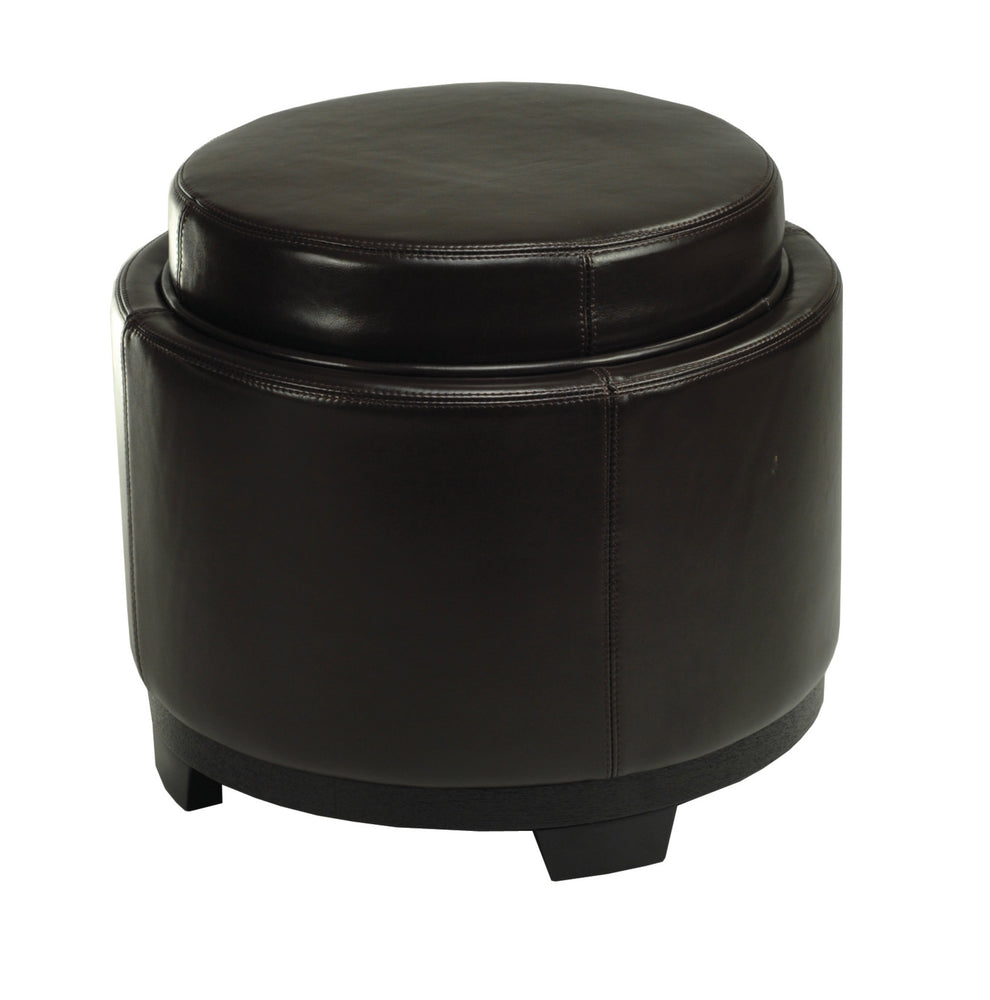Safavieh Round Storage Tray Ottoman | Ottomans | Modishstore - 41
