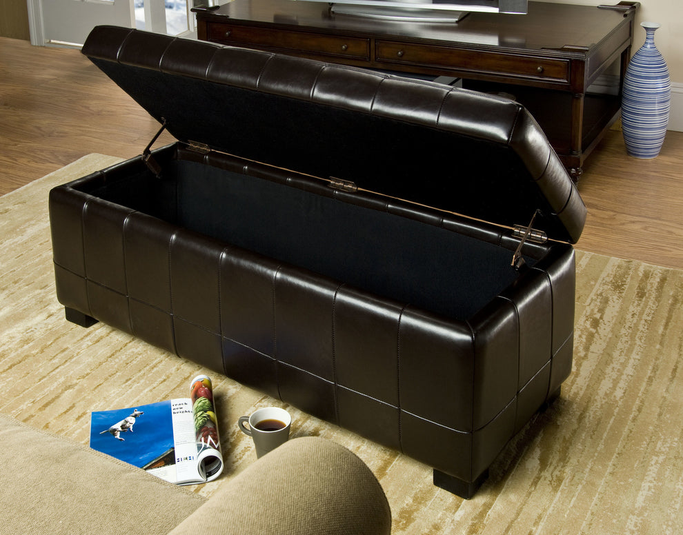 Safavieh Large Manhattan Storage Bench | Benches | Modishstore - 10