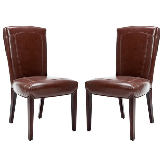 Safavieh Ken Leather Side Chair - Set Of 2 | Dining Chairs | Modishstore