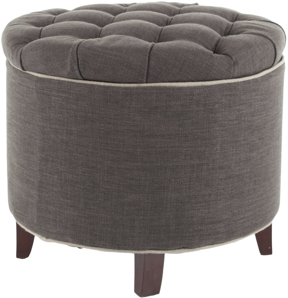 Safavieh Amelia Tufted Storage Ottoman | Ottomans | Modishstore - 2