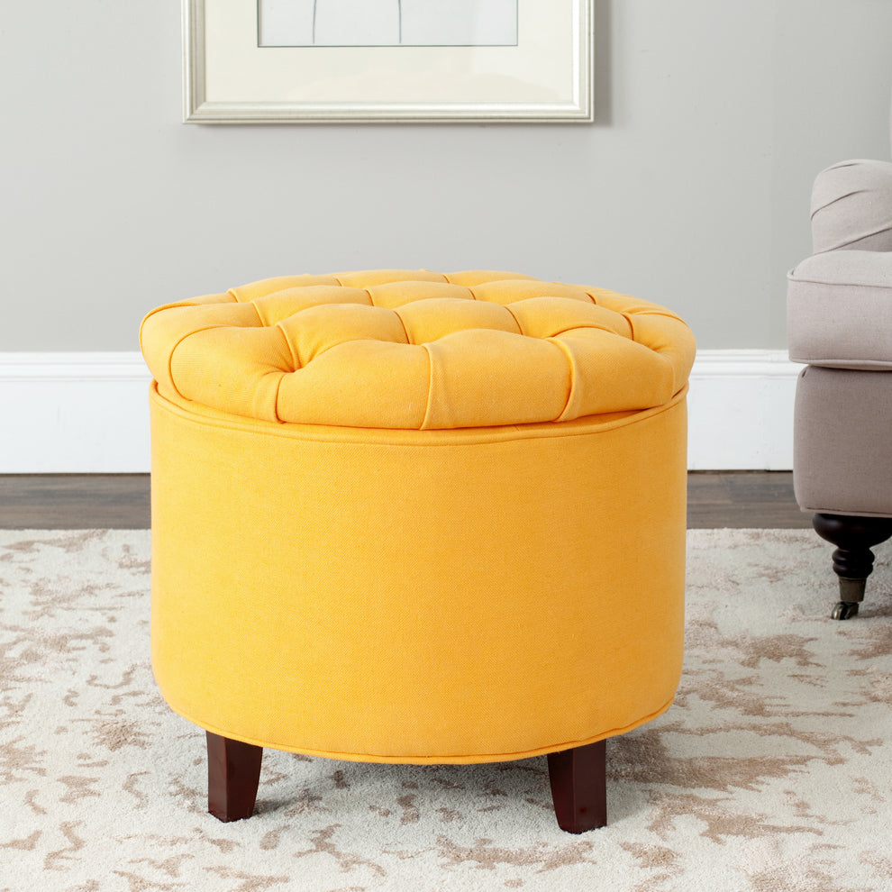 Safavieh Amelia Tufted Storage Ottoman | Ottomans | Modishstore - 37