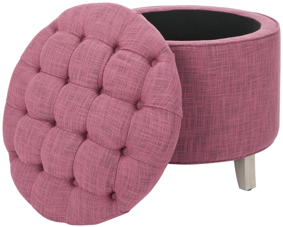Safavieh Amelia Tufted Storage Ottoman | Ottomans | Modishstore - 42