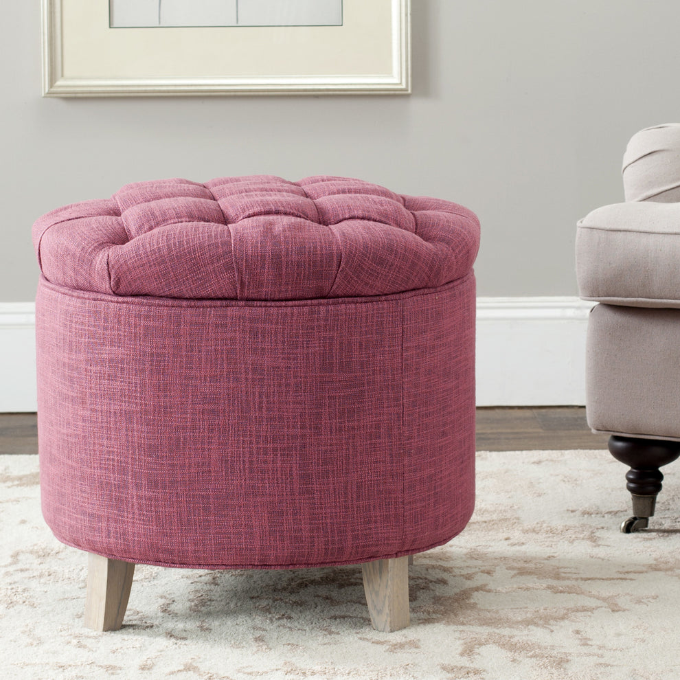 Safavieh Amelia Tufted Storage Ottoman | Ottomans | Modishstore - 40