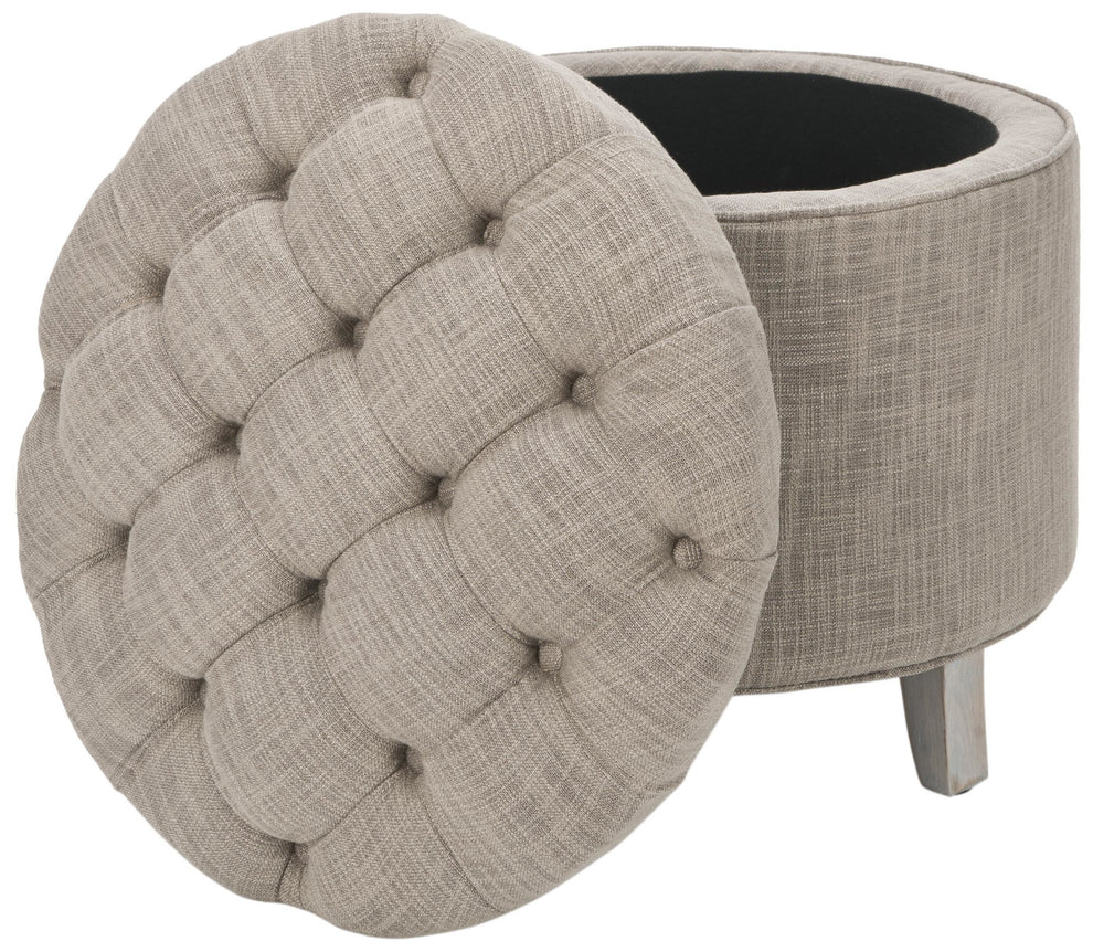 Safavieh Amelia Tufted Storage Ottoman | Ottomans | Modishstore - 45