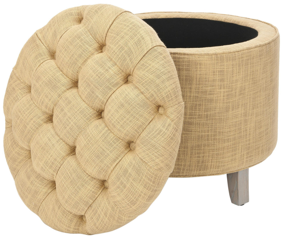 Safavieh Amelia Tufted Storage Ottoman | Ottomans | Modishstore - 48
