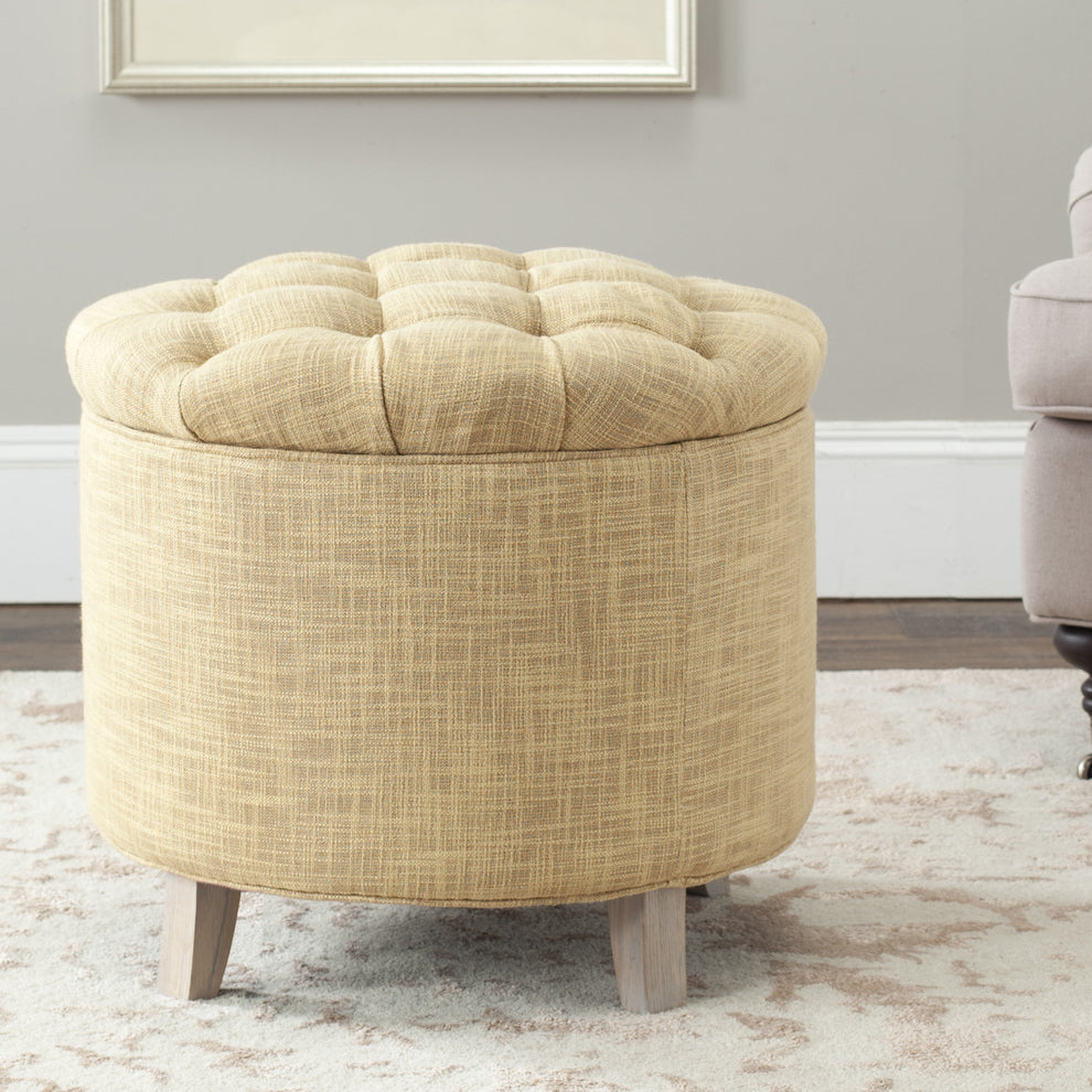 Safavieh Amelia Tufted Storage Ottoman | Ottomans | Modishstore - 46