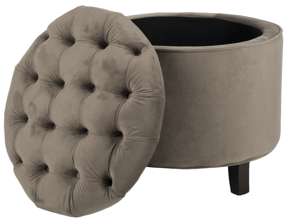 Safavieh Amelia Tufted Storage Ottoman | Ottomans | Modishstore - 52