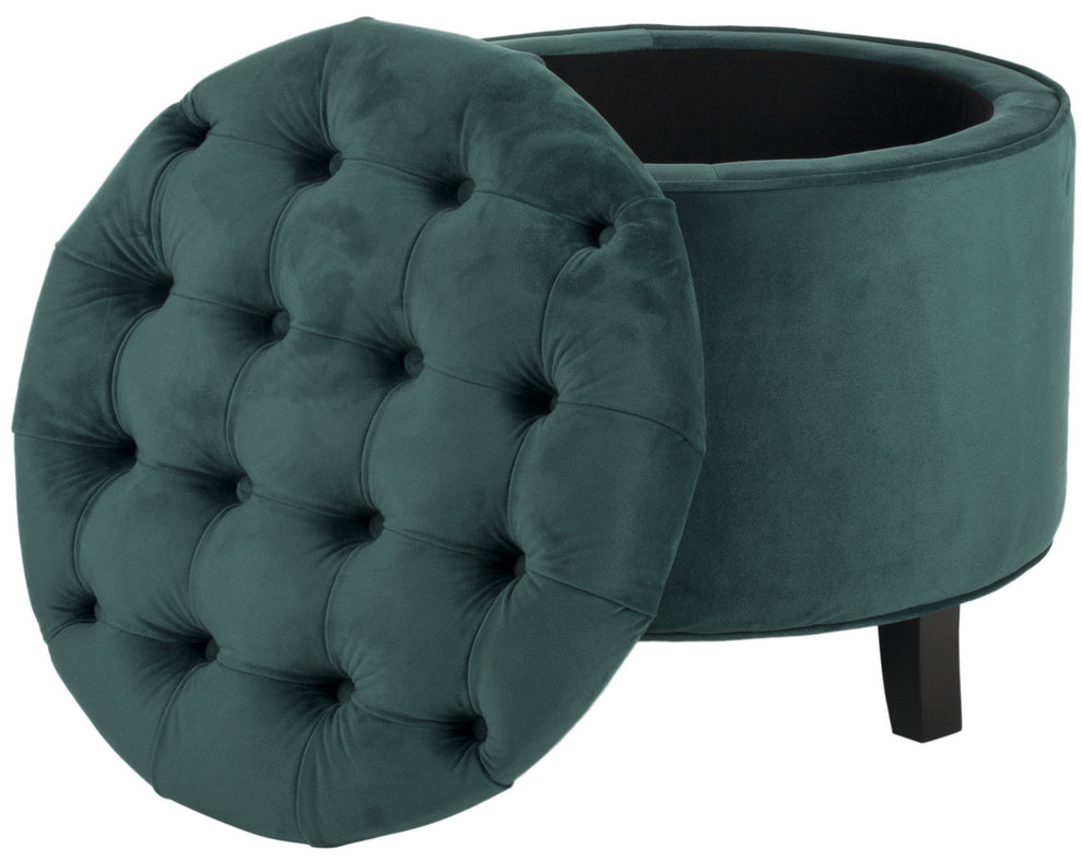 Safavieh Amelia Tufted Storage Ottoman | Ottomans | Modishstore - 59