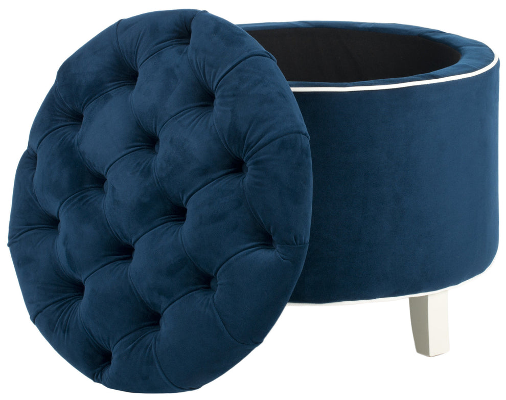 Safavieh Amelia Tufted Storage Ottoman | Ottomans | Modishstore - 61