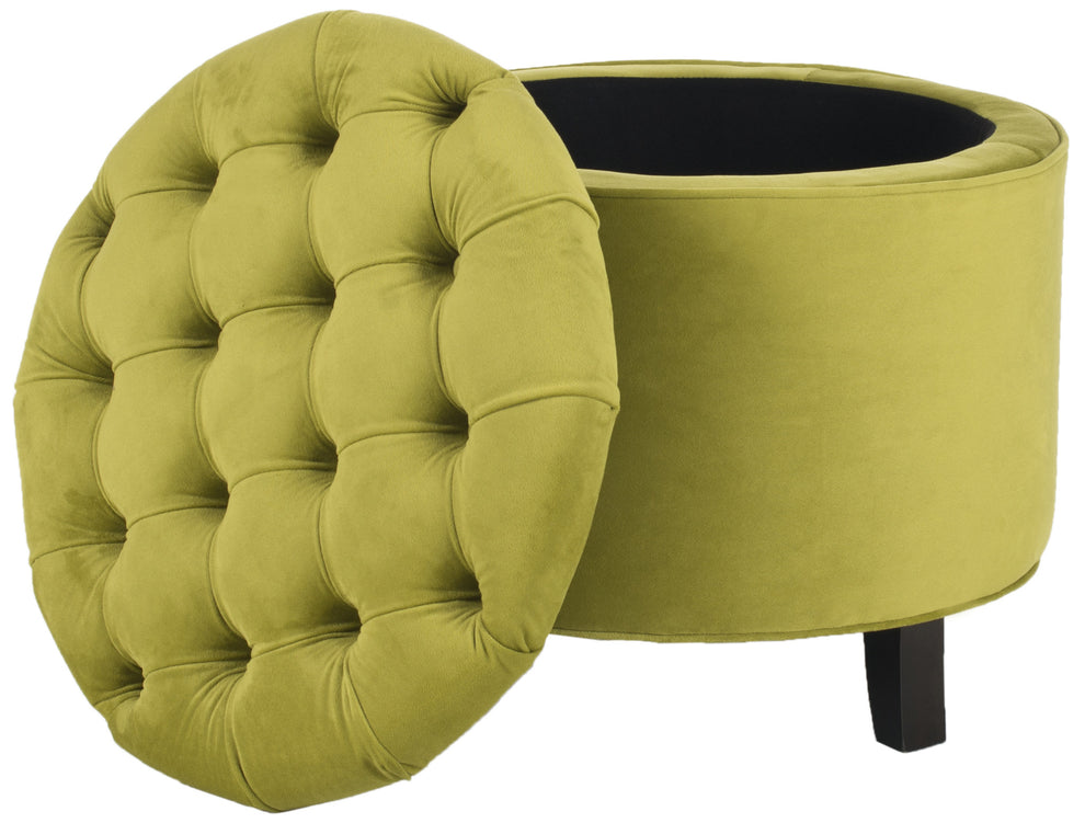 Safavieh Amelia Tufted Storage Ottoman | Ottomans | Modishstore - 67