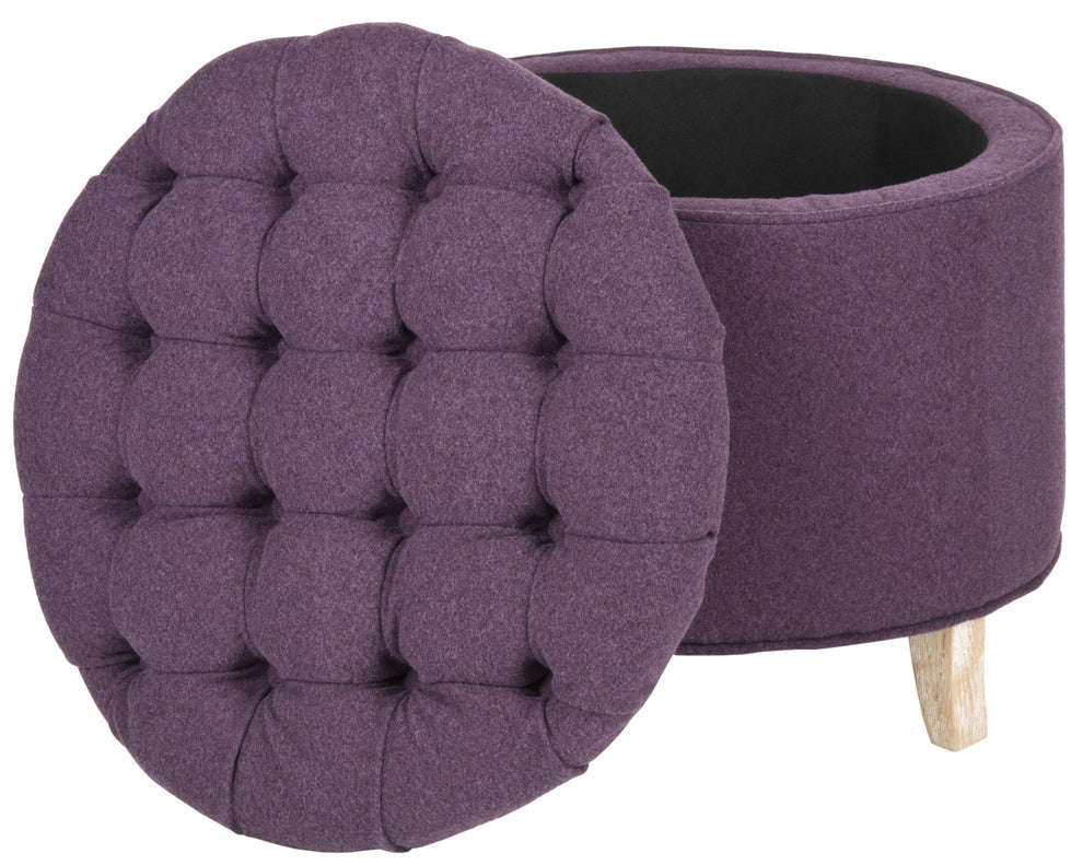 Safavieh Amelia Tufted Storage Ottoman | Ottomans | Modishstore - 69