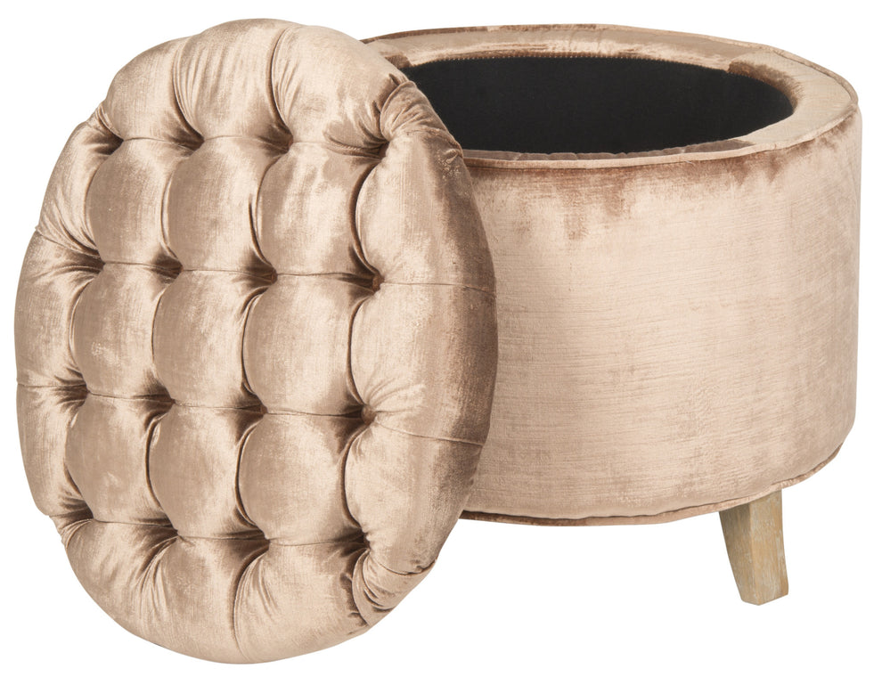 Safavieh Amelia Tufted Storage Ottoman | Ottomans | Modishstore - 75