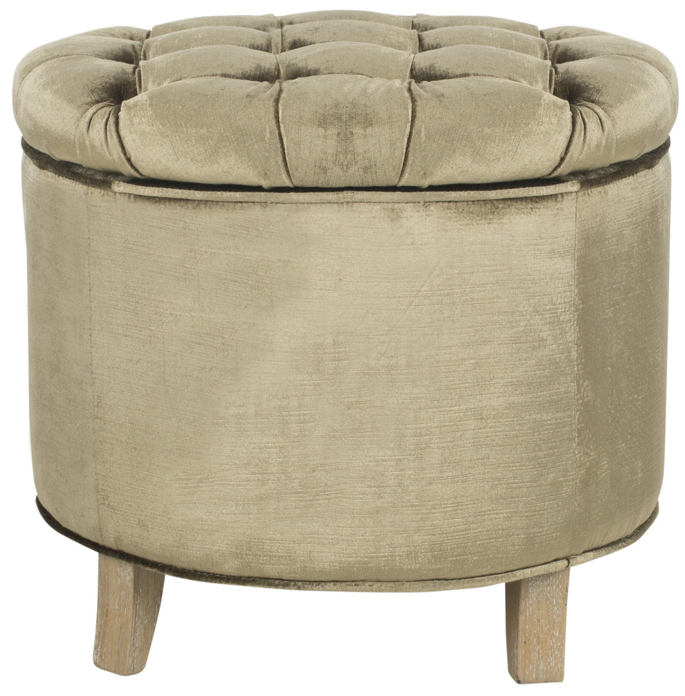 Safavieh Amelia Tufted Storage Ottoman | Ottomans | Modishstore - 79