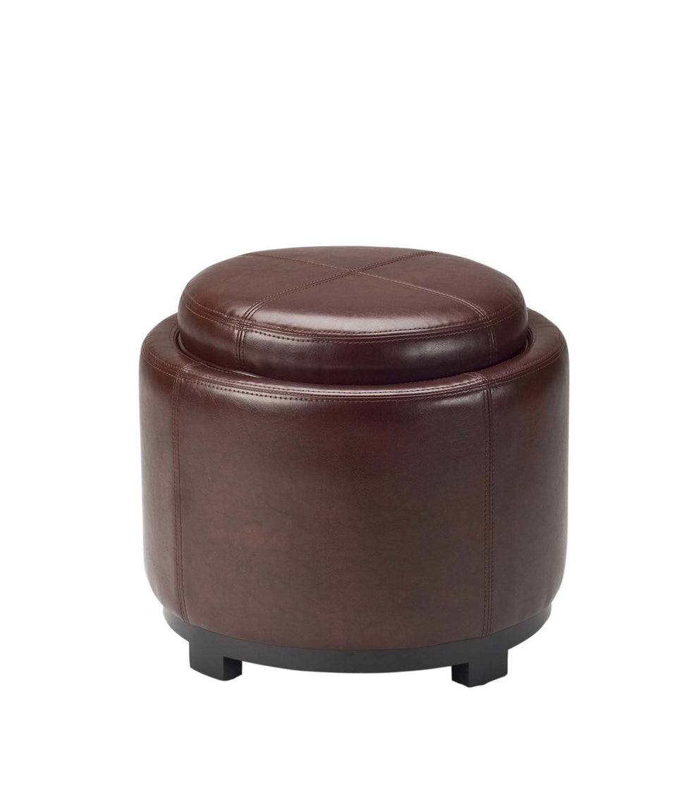 Safavieh Chelsea Round Tray Ottoman | Ottomans | Modishstore - 13