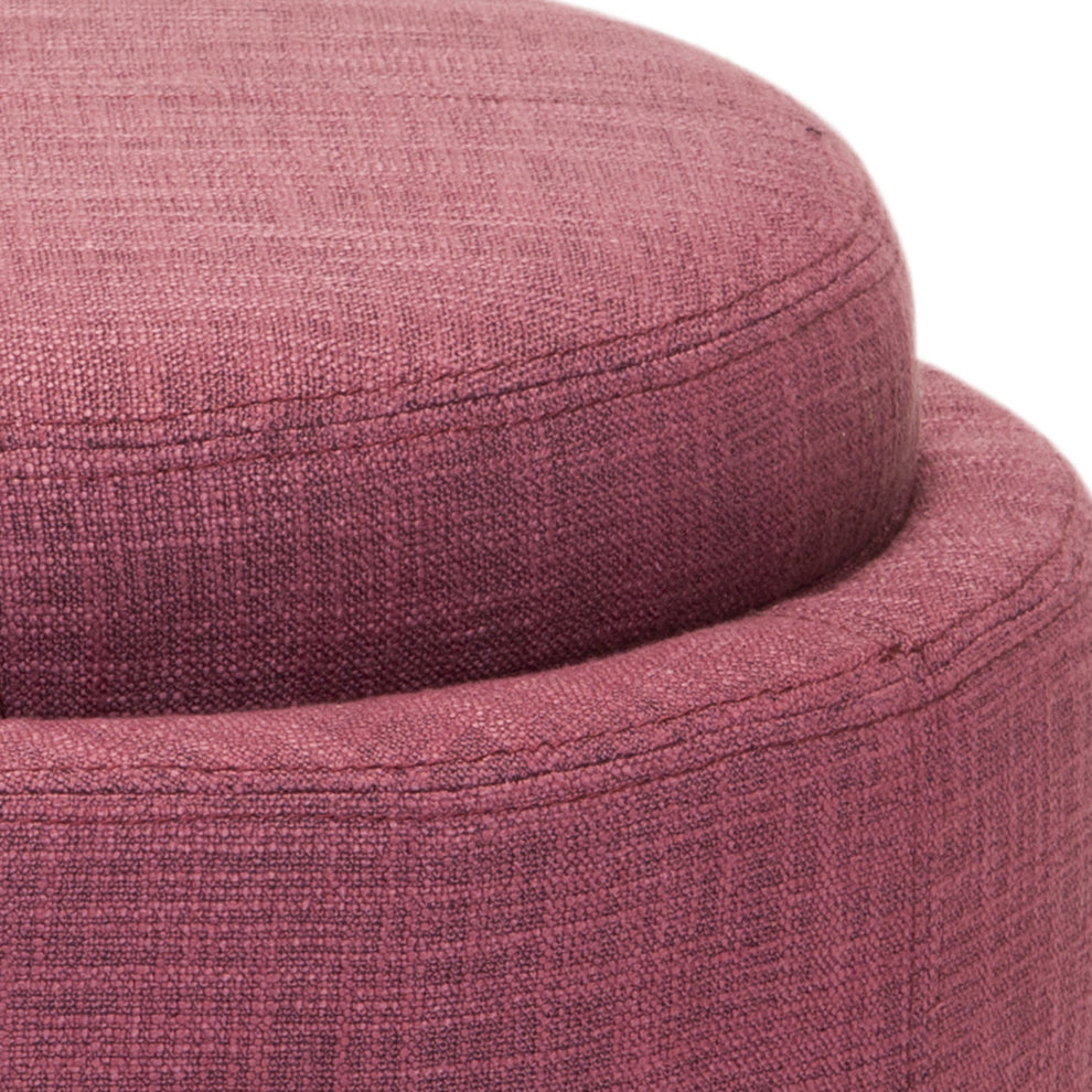 Safavieh Chelsea Round Tray Ottoman | Ottomans | Modishstore - 28