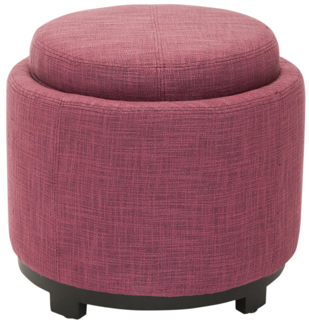 Safavieh Chelsea Round Tray Ottoman | Ottomans | Modishstore - 17