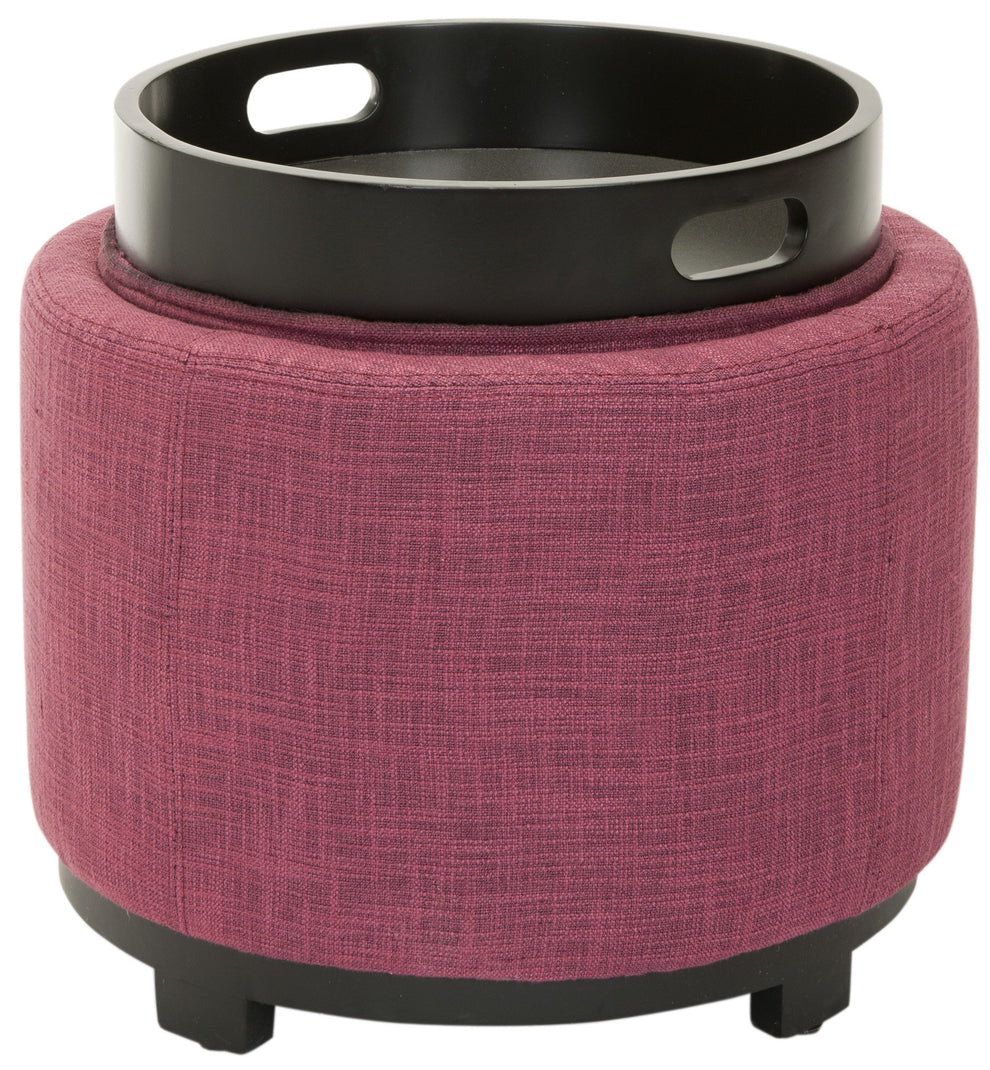 Safavieh Chelsea Round Tray Ottoman | Ottomans | Modishstore - 27