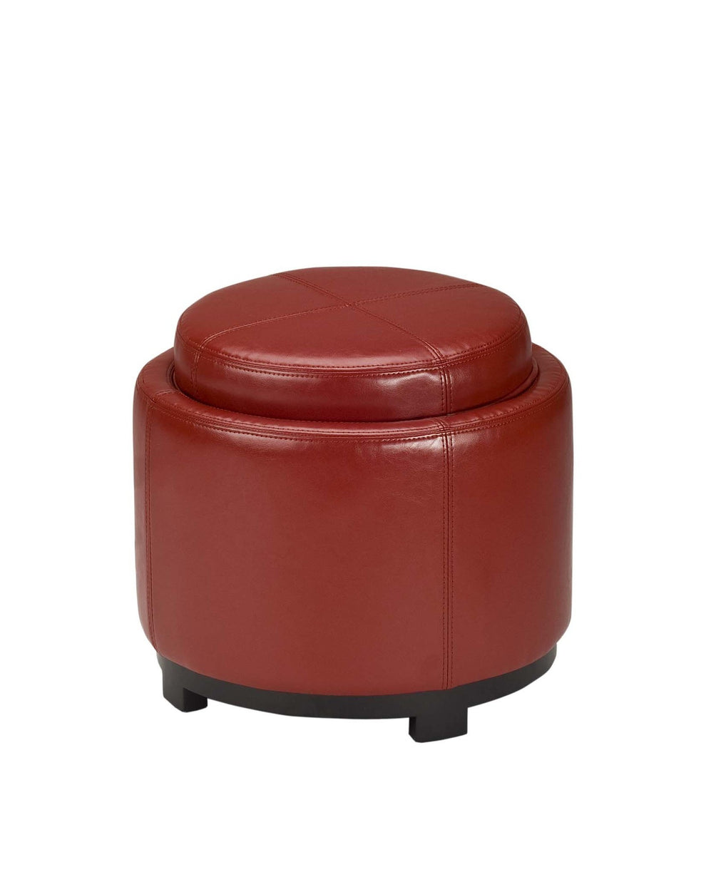 Safavieh Chelsea Round Tray Ottoman | Ottomans | Modishstore - 19