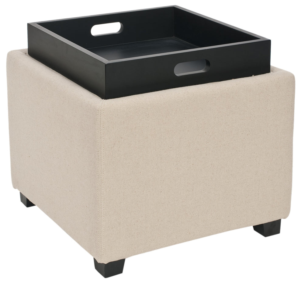 Safavieh Harrison Single Tray Ottoman | Ottomans | Modishstore - 65