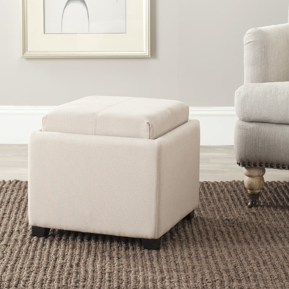 Safavieh Harrison Single Tray Ottoman | Ottomans | Modishstore - 15