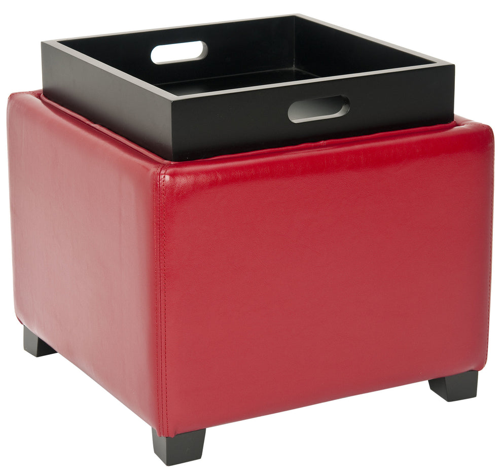 Safavieh Harrison Single Tray Ottoman | Ottomans | Modishstore - 95