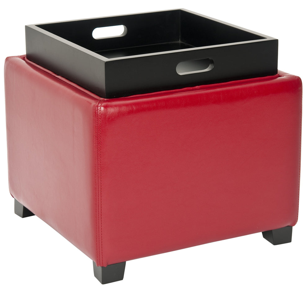 Safavieh Harrison Single Tray Ottoman | Ottomans | Modishstore - 96
