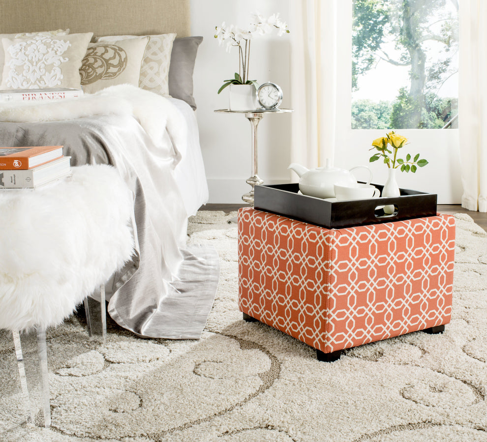 Safavieh Harrison Single Tray Ottoman | Ottomans | Modishstore - 32