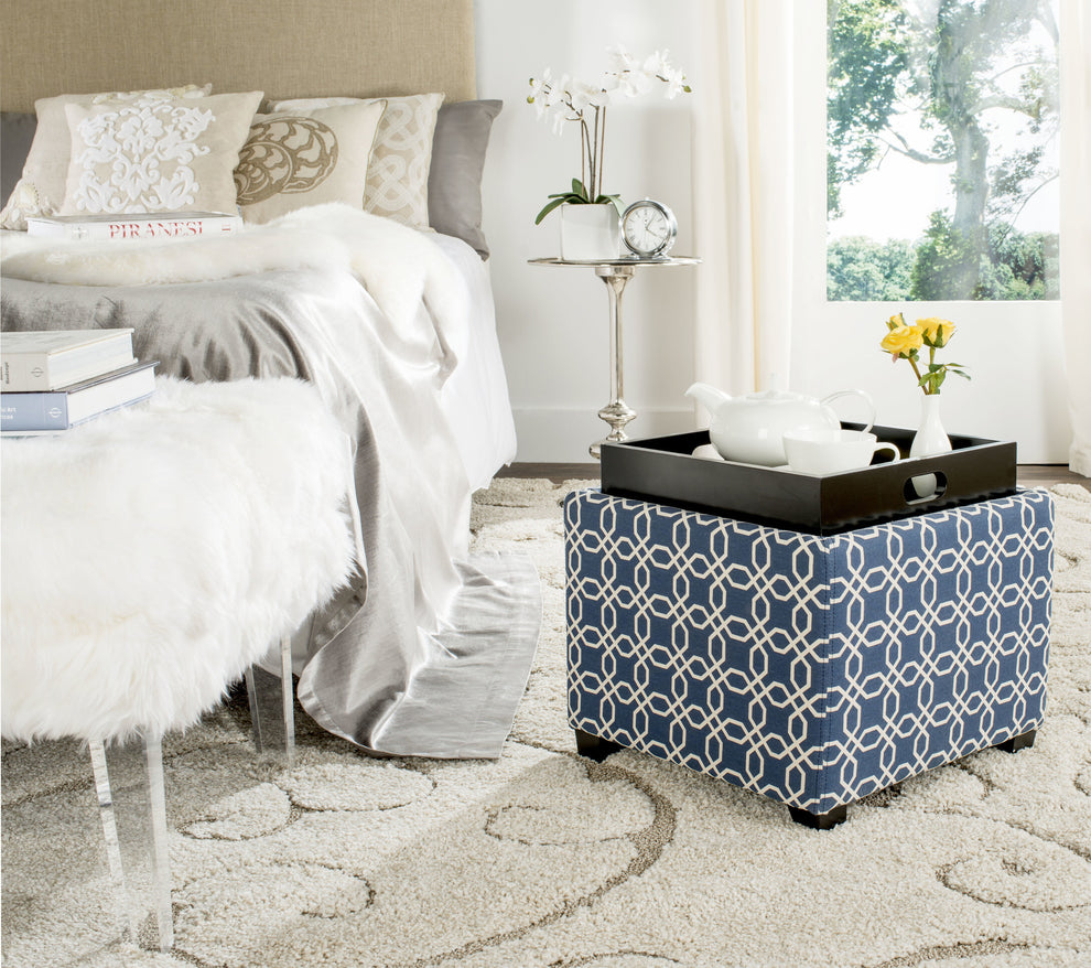 Safavieh Harrison Single Tray Ottoman | Ottomans | Modishstore - 33