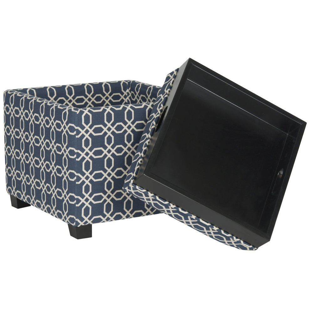 Safavieh Harrison Single Tray Ottoman | Ottomans | Modishstore - 107