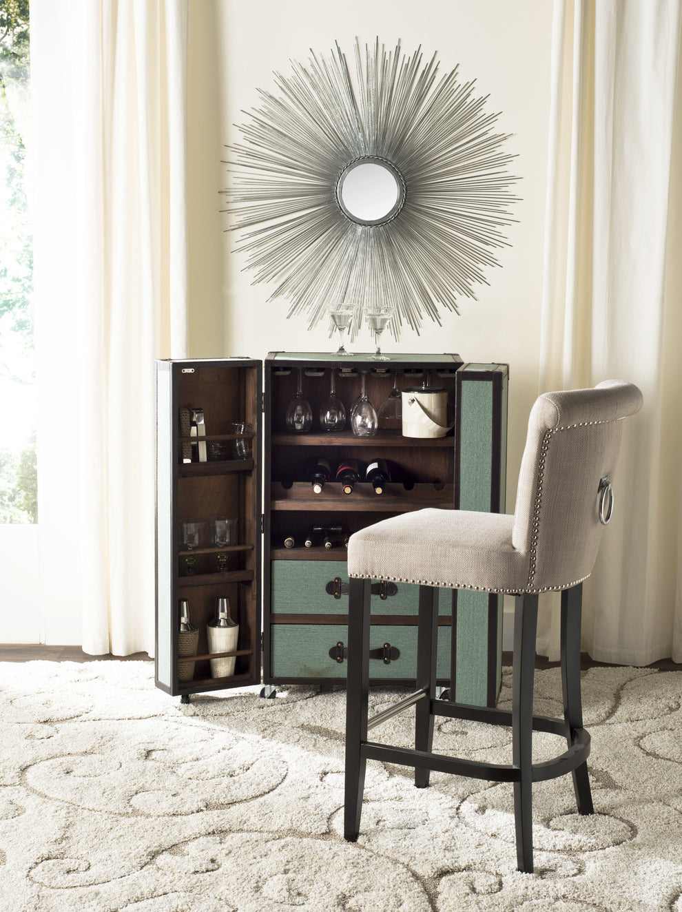 Safavieh Addo Ring Bar Stool | Bar Stools | Modishstore - 2