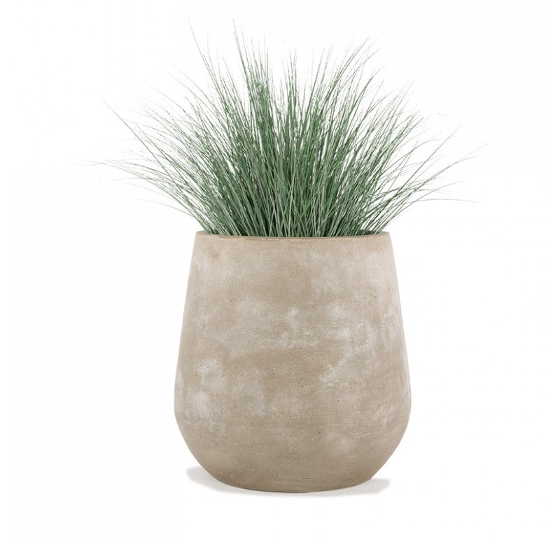 Gold Leaf Design Group Bear Grass In Urbano Bell Fiber Clay Planter | Planters, Troughs & Cachepots | Modishstore - 3