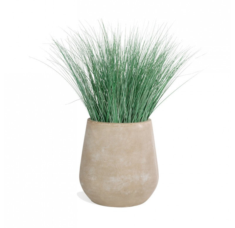 Gold Leaf Design Group Bear Grass In Urbano Bell Fiber Clay Planter | Planters, Troughs & Cachepots | Modishstore - 4