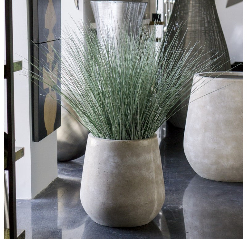 Gold Leaf Design Group Bear Grass In Urbano Bell Fiber Clay Planter | Planters, Troughs & Cachepots | Modishstore