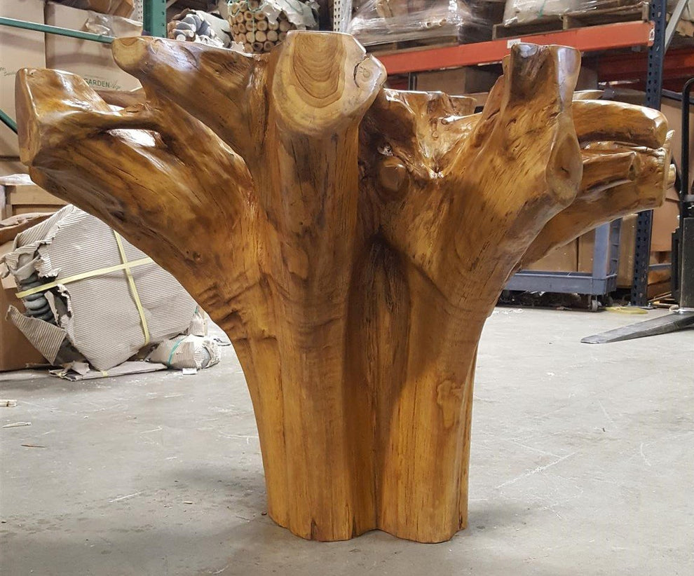 Garden Age Supply Habini Teak Root Dining Table - No glass top | Dining Tables | Modishstore-2