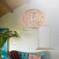Hand-Woven Simple Beige Rattan Ball White Pendant Light by Artisan Living-5