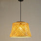 Bamboo Wicker Rattan Round Shade Pendant Light By Artisan Living-5