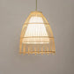 Bamboo Wicker Rattan Fabric Shade Braid Pendant Light By Artisan Living | ModishStore | Pendant Lamps