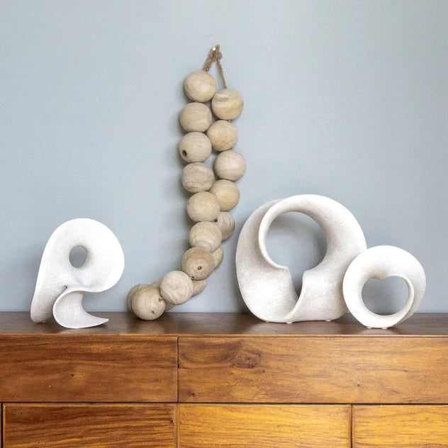 Mercury 7.5"H Sculpture, Cream By Gold Leaf Design Group | Sculptures | Modishstore - 5