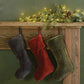 HomArt Velvet Stocking - Sage Green-Dark Grey-Red | Holiday | 9343-33 | Modishstore - 5