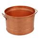 Hammered Pattern Galvanized Farmhouse Style Tub, Copper  By Benzara | Bins, Baskets & Buckets |  Modishstore 