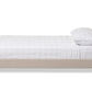 baxton studio elizabeth modern and contemporary beige fabric upholstered panel stitched full size platform bed | Modish Furniture Store-2
