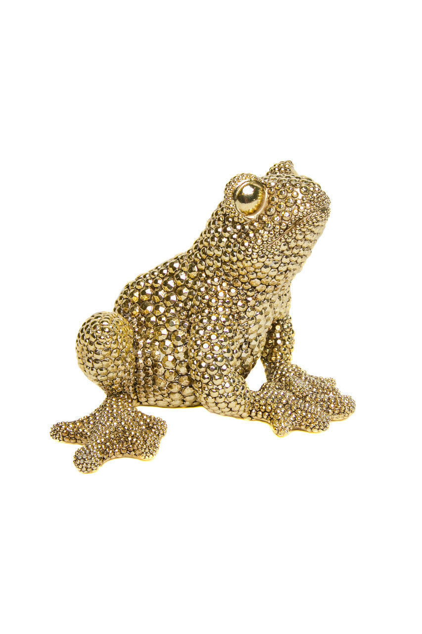 Interior Illusions Plus Resin Frog - Gold | Animals & Pets | Modishstore