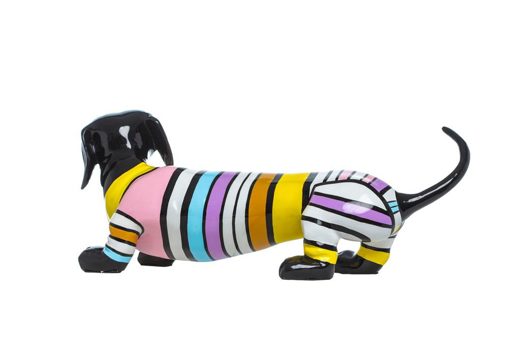Interior Illusions Plus stripe Dachshund Dog - 19" long | Animals & Pets | Modishstore - 2