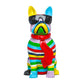 Interior Illusions Plus Stripe Dog with Black Glasses - 14" tall | Sculptures | Modishstore