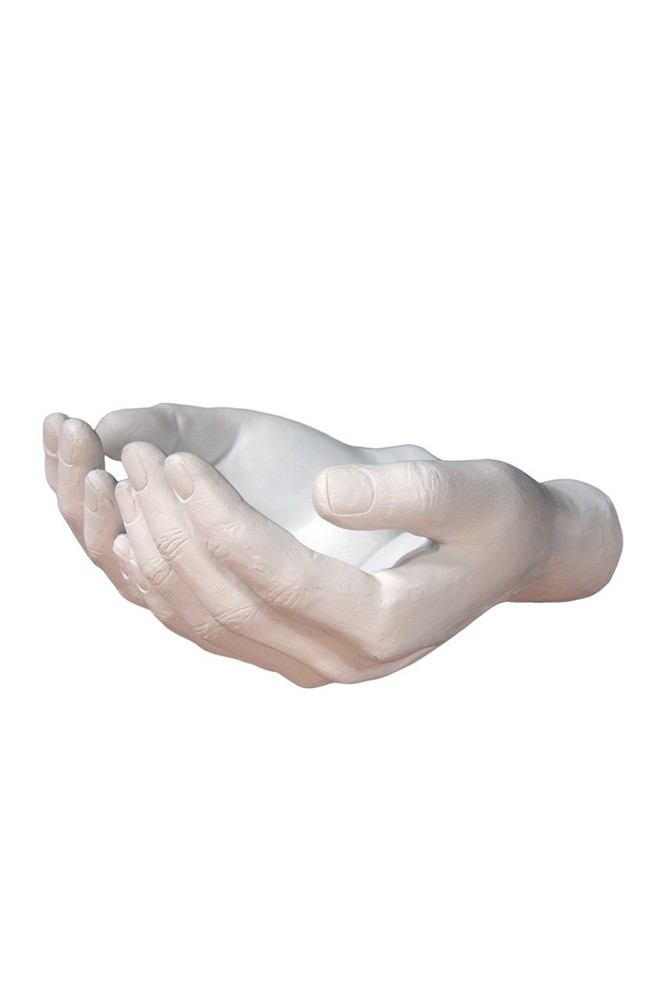 Interior Illusions Plus White Hands Out Wall Mount - 7.5" long | Sculptures | Modishstore-3