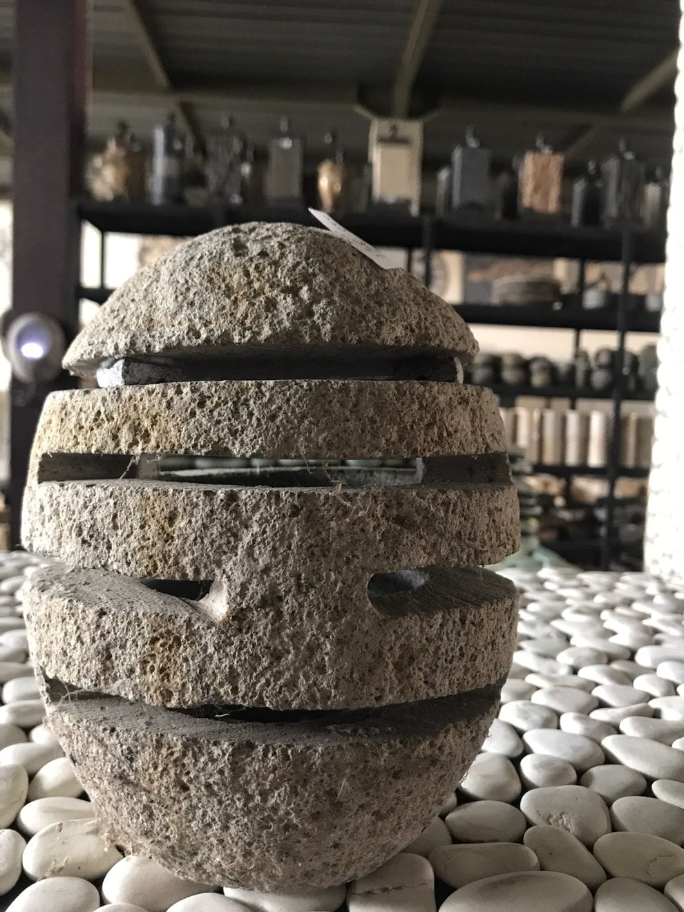 Pagoda Lantern  2 sizes - River Stone | Lanterns | Modishstore